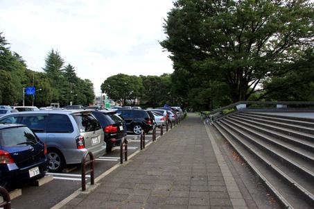 駒沢公園の駐車場